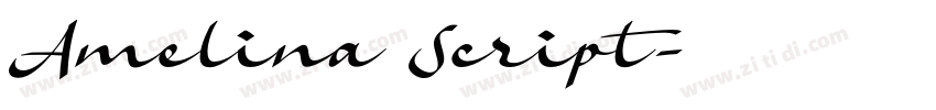 Amelina Script字体转换